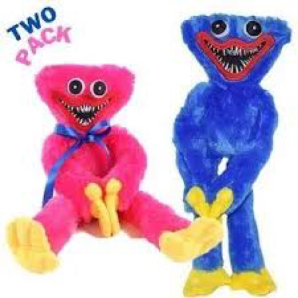 Two Pack Plush Toys - Pink and Blue